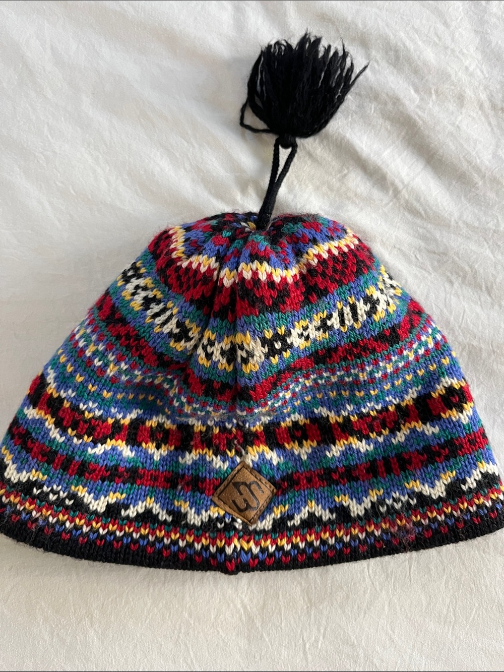 Multicolor Pom Knit Kids Beanie - Cozy Winter Hat